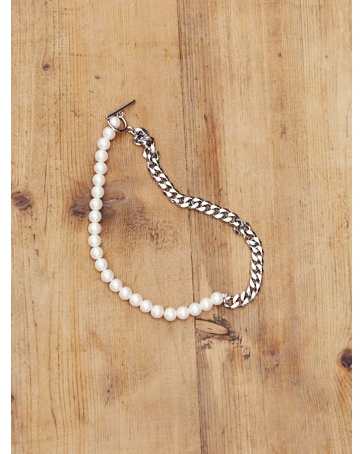 Hush Natural Harrie Pearl Chain Necklace