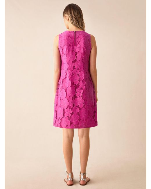 Ro&zo Pink Floral Lace Mini Shift Dress