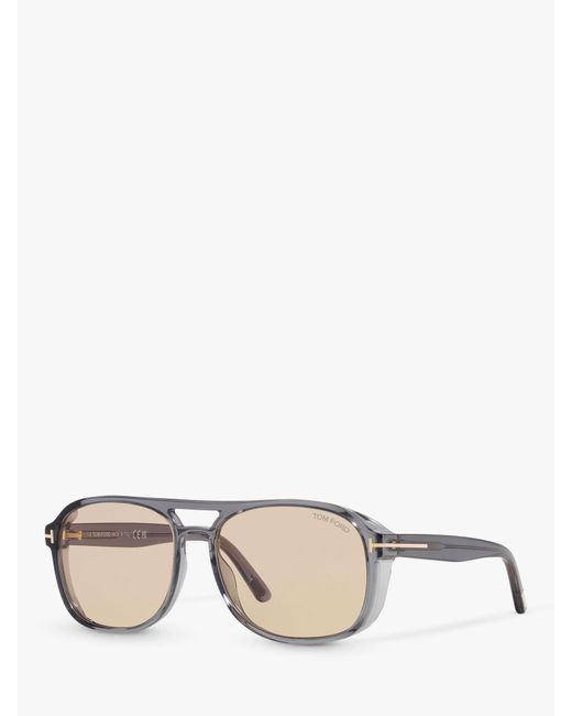 Tom Ford Natural Tf1022 Rosco Square Sunglasses for men