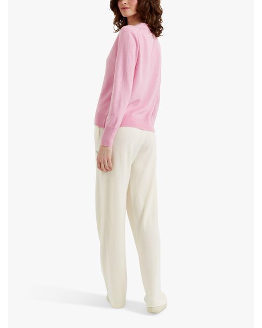 Chinti & Parker Pink Cashmere Cardigan