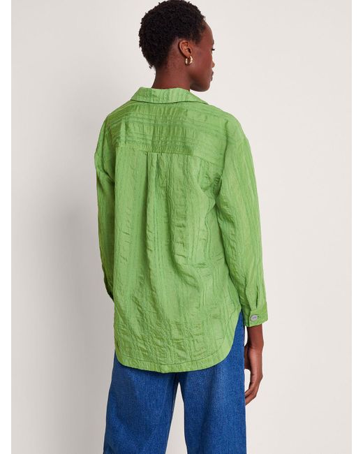Monsoon Green Sofia Textured Shirt