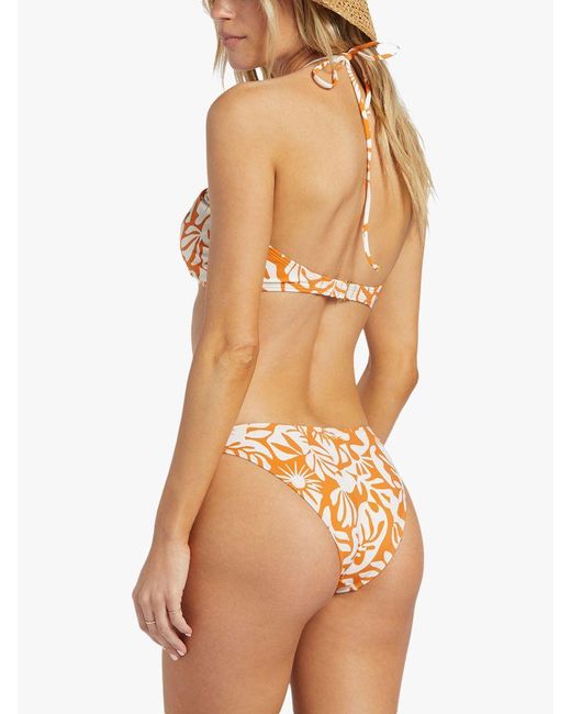 Billabong Orange On Island Time Bikini Bottoms