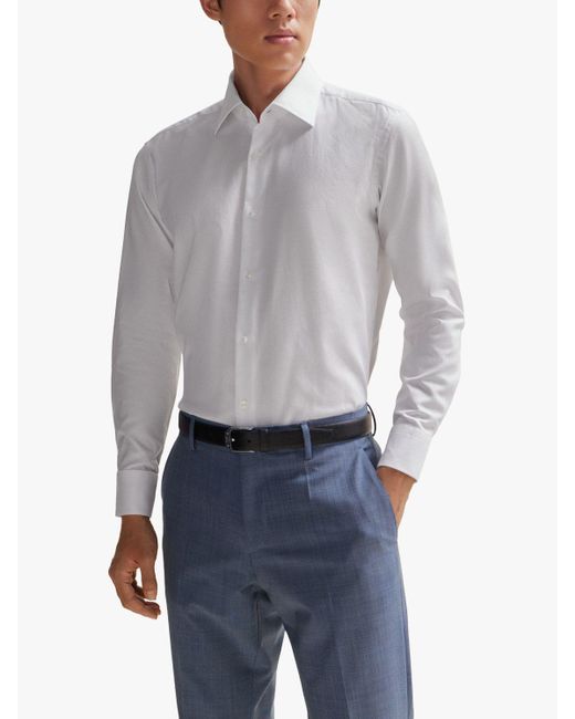 Boss Gray Boss H-joe Kent Long Sleeve Shirt for men
