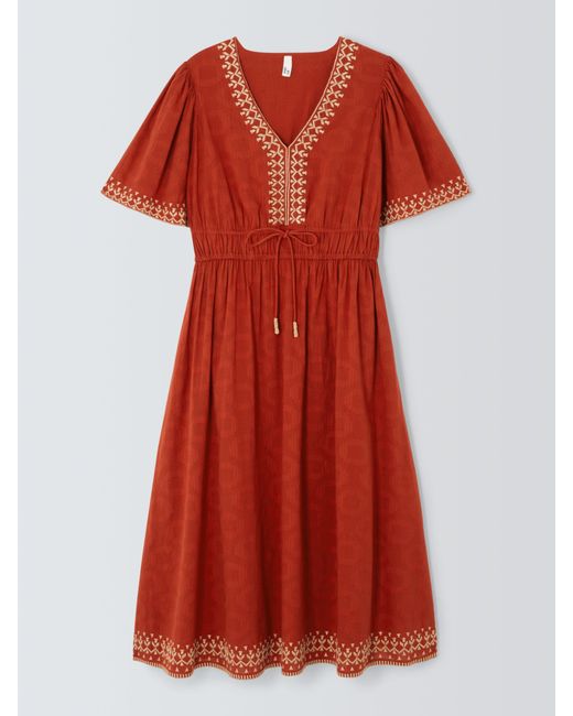John Lewis And/or Gianna Embroidered Dress