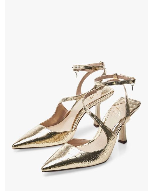 Moda In Pelle Natural Cyanna Slingback Court Shoes