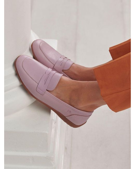 Josef Seibel Pink Fenja 22 Leather Loafers