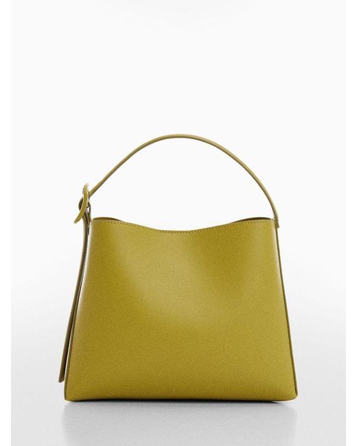 Mango Green Winnie Small Shopper Bag