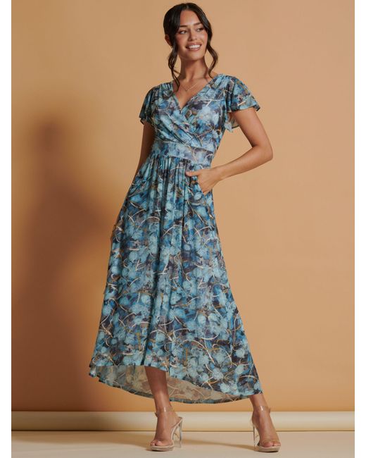 Dipped hem maxi discount dress