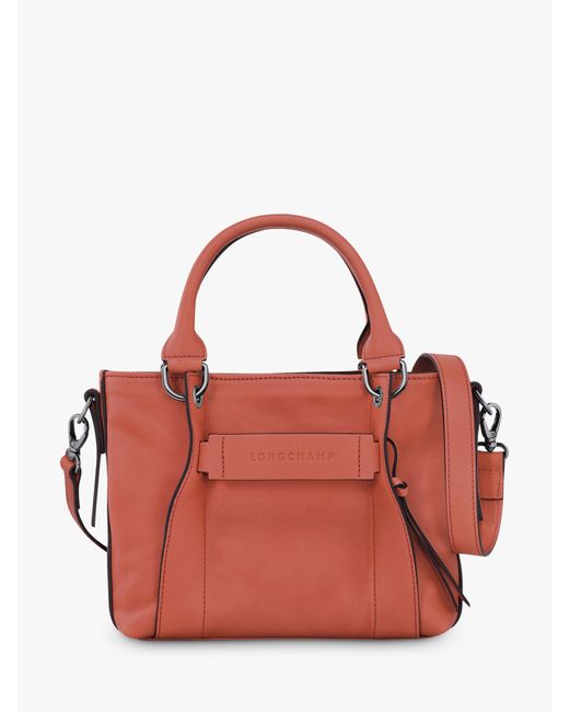 Longchamp Red 3d Small Leather Crossbody Bag