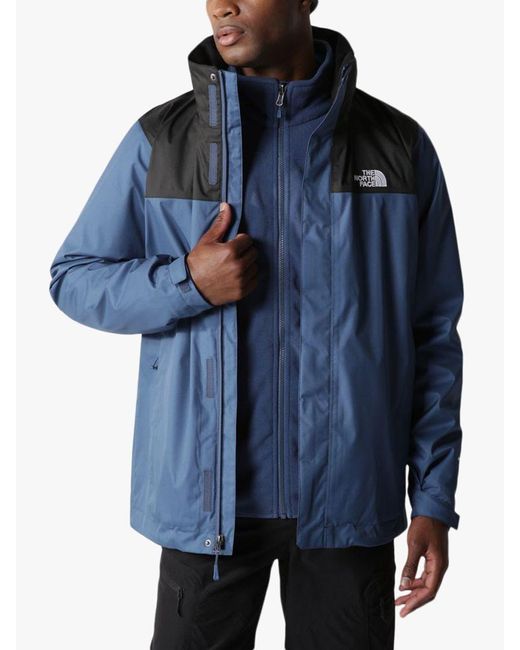 The North Face Evolve Ii Triclimate 3-in-1 Waterproof Jacket in Blue for  Men | Lyst UK