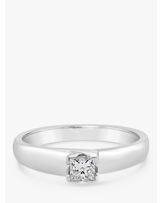 Milton & Humble Jewellery Second Hand Platinum Diamond Engagement Ring in White Lyst UK