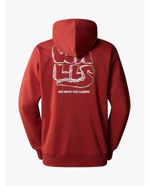 The North Face Red Back Graphic Hoodie for men