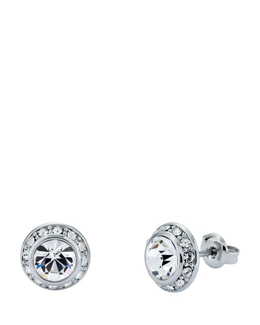 Ted Baker White Soletia Solitaire Sparkle Crystal Stud Earrings