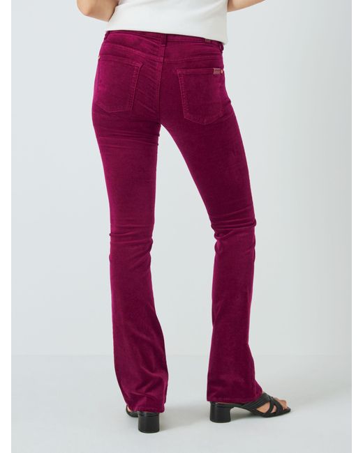 7 For All Mankind Red Bootcut Corduroy Jeans