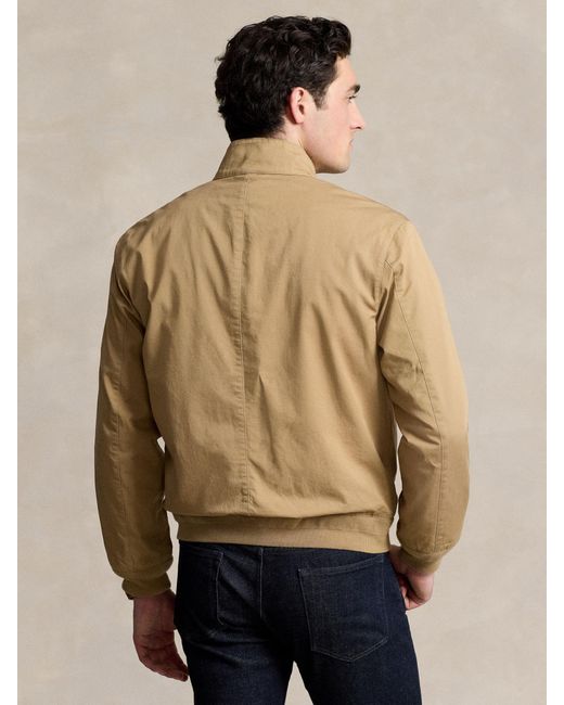 Ralph Lauren Natural Polo Twill Windbreaker Jacket for men