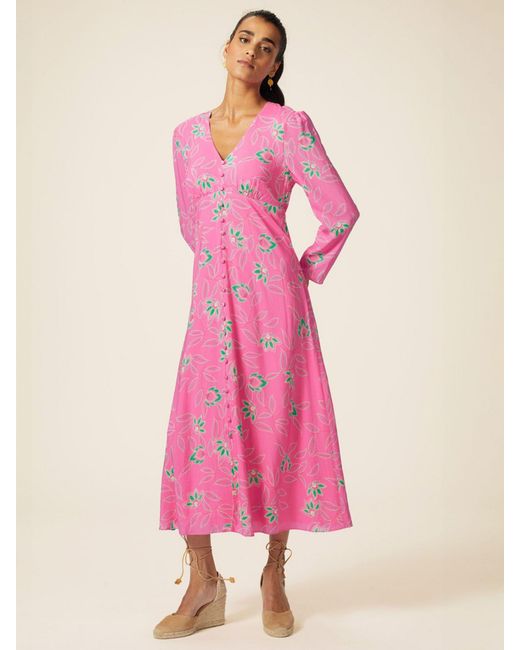 Aspiga Pink Claudia Midi Dress