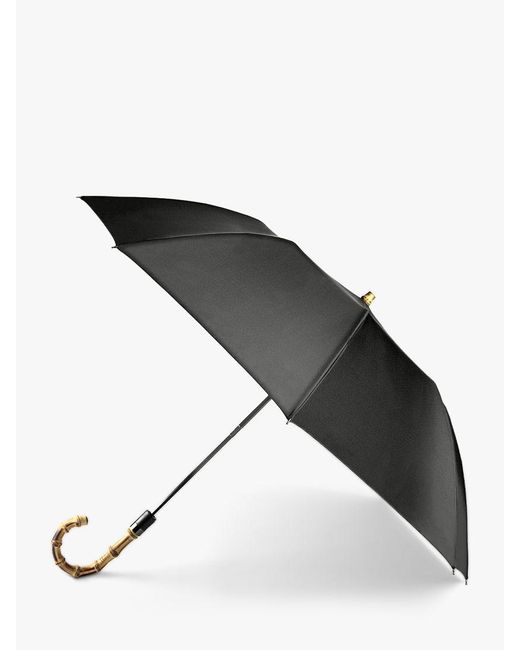 Fulton Black Portobello Automatic Extra Large Umbrella With Bamboo Handle