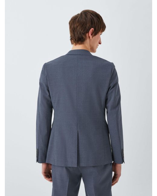 John Lewis Blue Kin Leo Wool Blend Slim Fit Suit Jacket for men