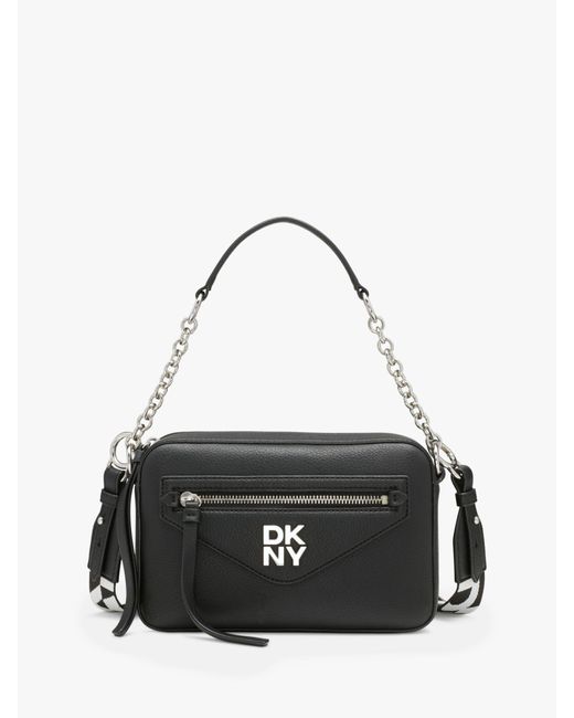 DKNY Black Greenpoint Leather Camera Bag
