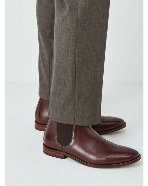 John Lewis Brown Elsworth Leather Chelsea Boots for men