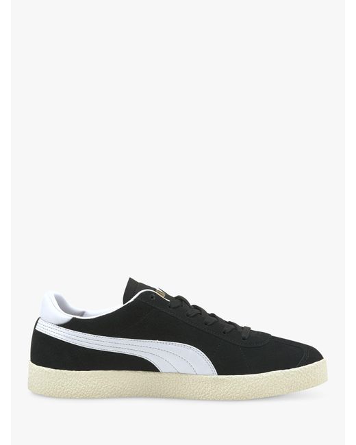 PUMA Black Club 5v5 Suede Lace Up Trainers for men