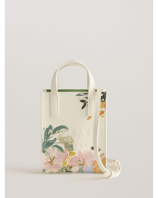 Ted Baker Natural Meaidon Painted Meadow Nano Icon Bag