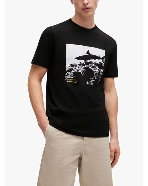 Boss Black Boss Sea Horse Graphic T-shirt for men
