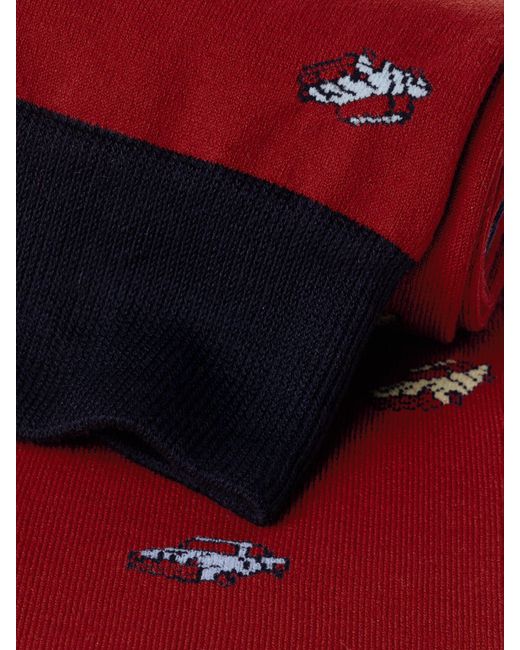Charles Tyrwhitt Red Car Socks for men