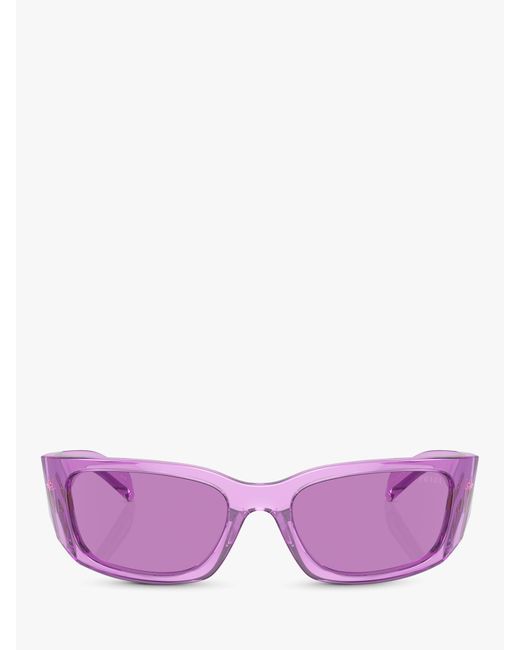 Prada Pink Pr A14s Wrap Sunglasses