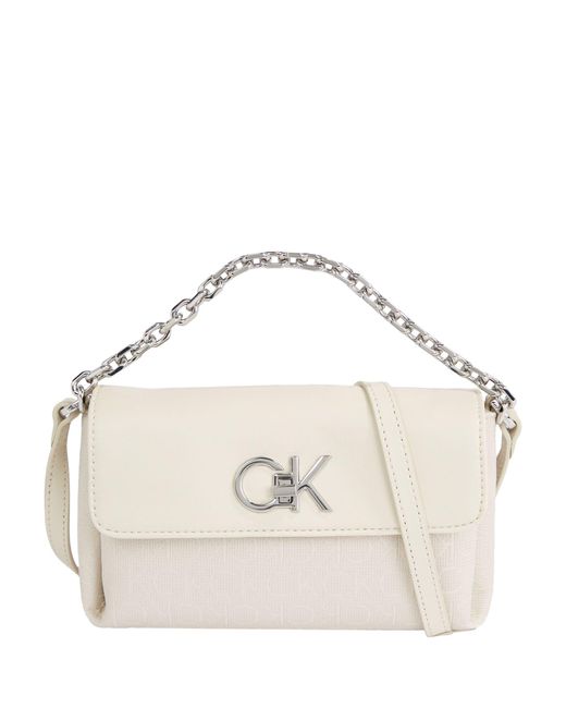 Calvin Klein Natural Mini Jacquard Weave Crossbody Bag