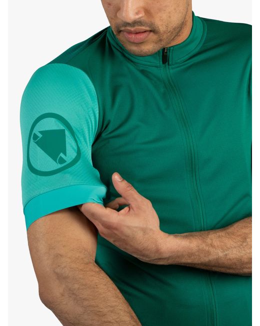 Endura Green Fs260 Short Sleeve Jersey for men
