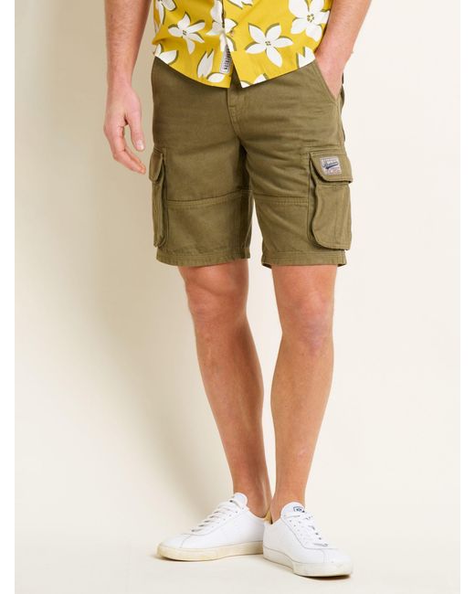 Brakeburn Green Cargo Shorts for men