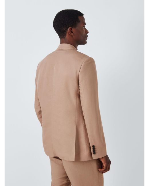 John Lewis Natural Ashwell Linen Blend Regular Fit Suit Jacket for men