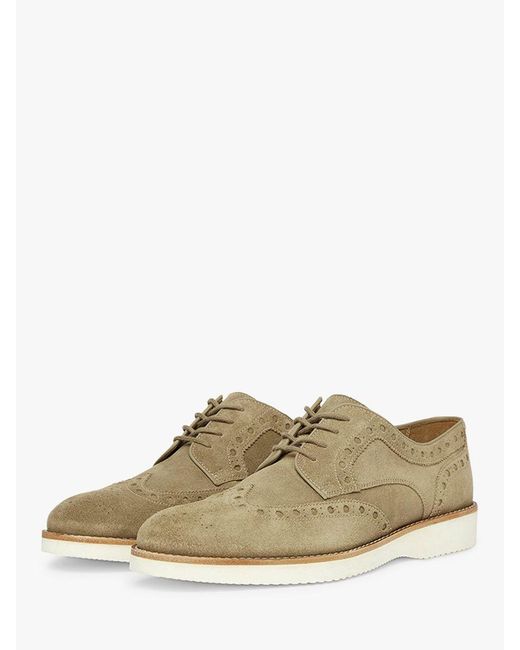 Oliver Sweeney White Baberton Suede Casual Brogues for men