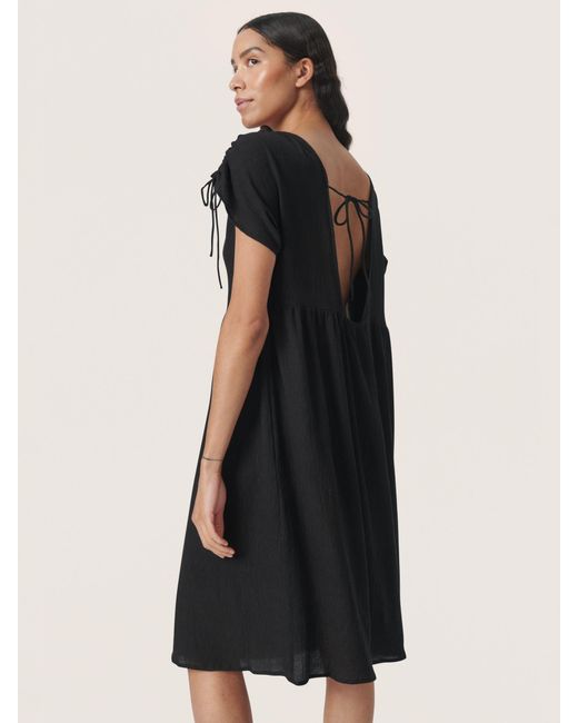 Soaked In Luxury Black Kehlani Open Back Short Sleeve Dress