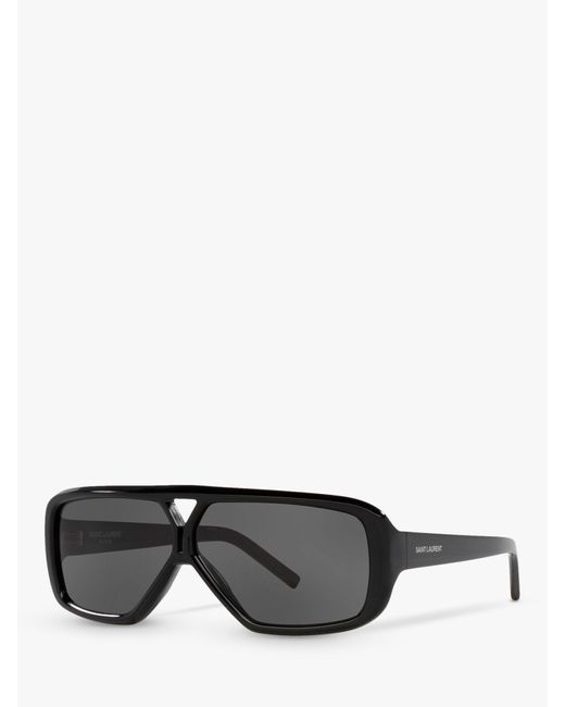 Saint Laurent Gray Ys000434 Rectangular Sunglasses
