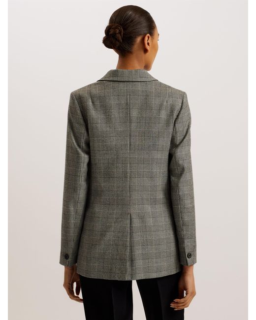 Ted Baker Gray Jommia Relaxed Fit Blazer