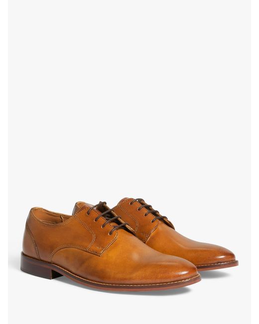 John Lewis Brown Slim Derby Shoes for men