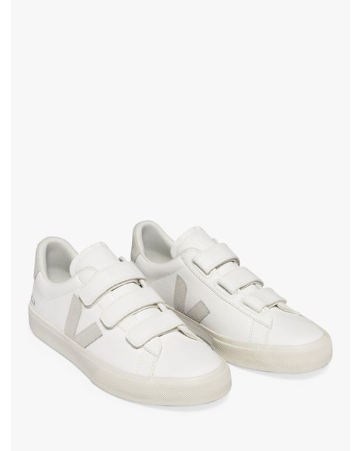 Veja White Recife Leather Trainers