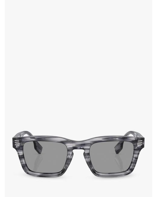 Burberry Gray Be4403 Rectangular Sunglasses for men