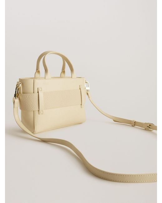 Ted Baker Natural Jimisie Mini Knot Bow Top Handle Bag