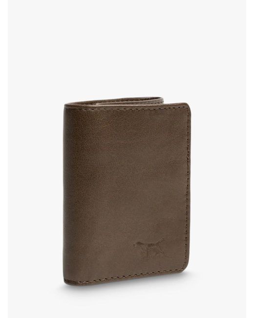 Rodd & Gunn Brown French Farm Valley Tri-fold Leather Wallet for men