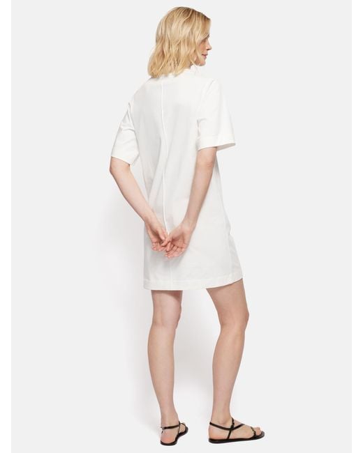 Jigsaw White Riley Cotton T-shirt Dress