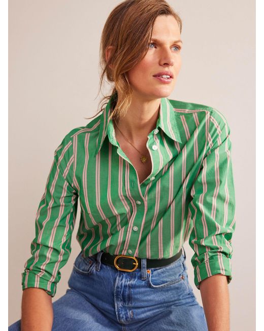 Boden Green Sienna Stripe Shirt