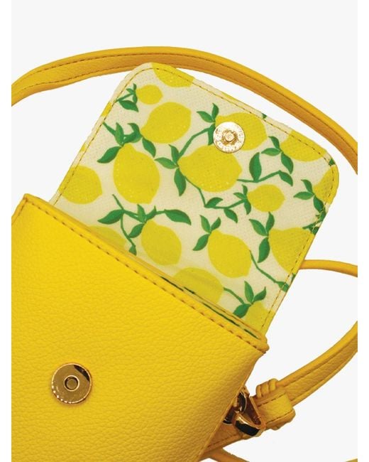 Fenella Smith Yellow Shoulder Strap Phone Bag