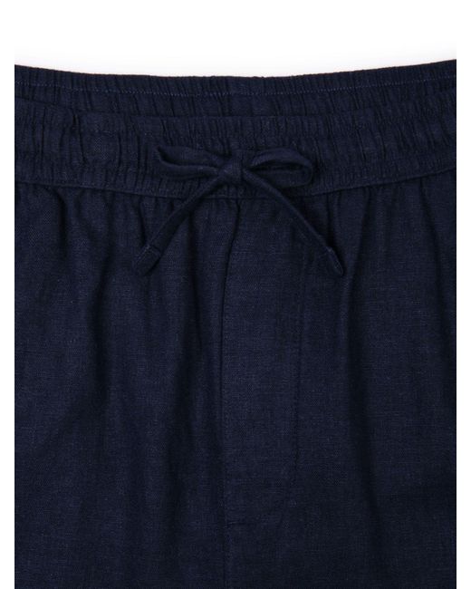 Chelsea Peers Blue Linen Blend Shorts for men