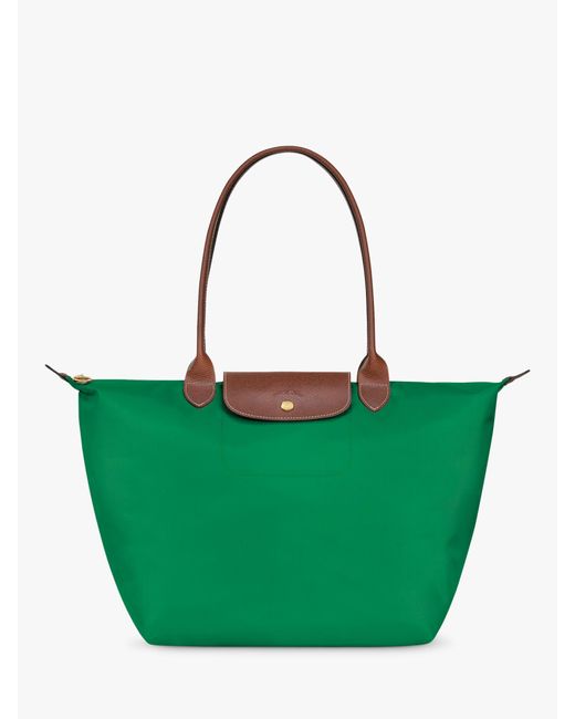Longchamp Green Le Pliage Original Large Tote Bag