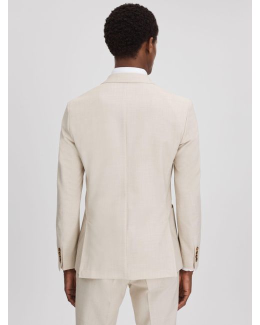 Reiss Natural Belmont Wool Blend Suit Jacket for men