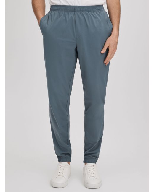 Reiss Blue Rival Straight Fit Technical Trousers for men