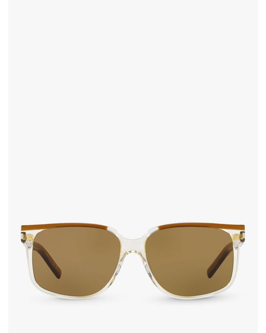 Saint Laurent Metallic Ys000476 Square Sunglasses for men